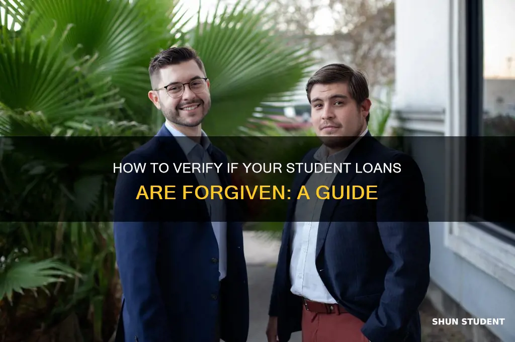 how can i check if my student loans are forgiven