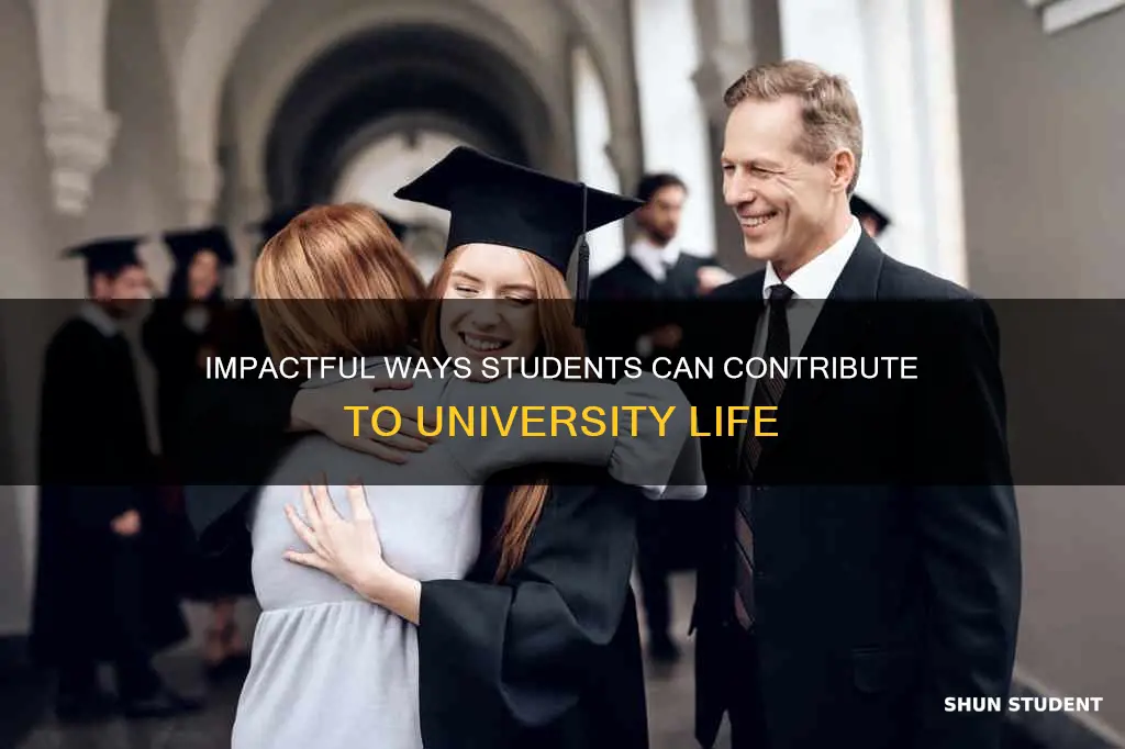 how can i find my student contribute to university