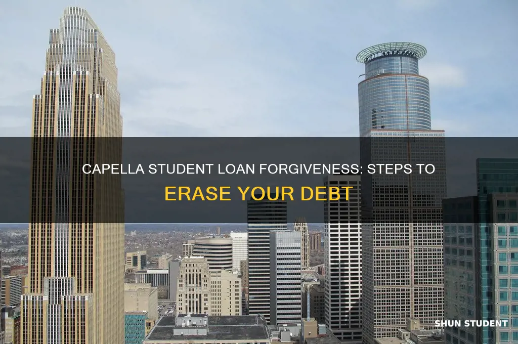 how can i get my capella student loan forgiven