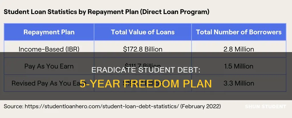 how can i pay off student debts in 5 years