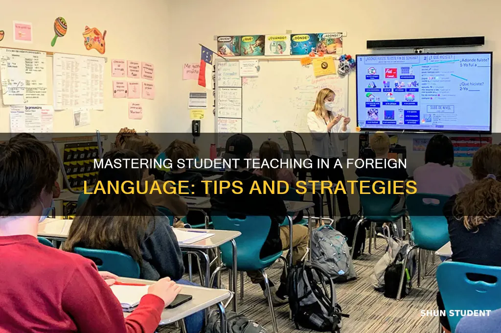 how can i student teach for a different language