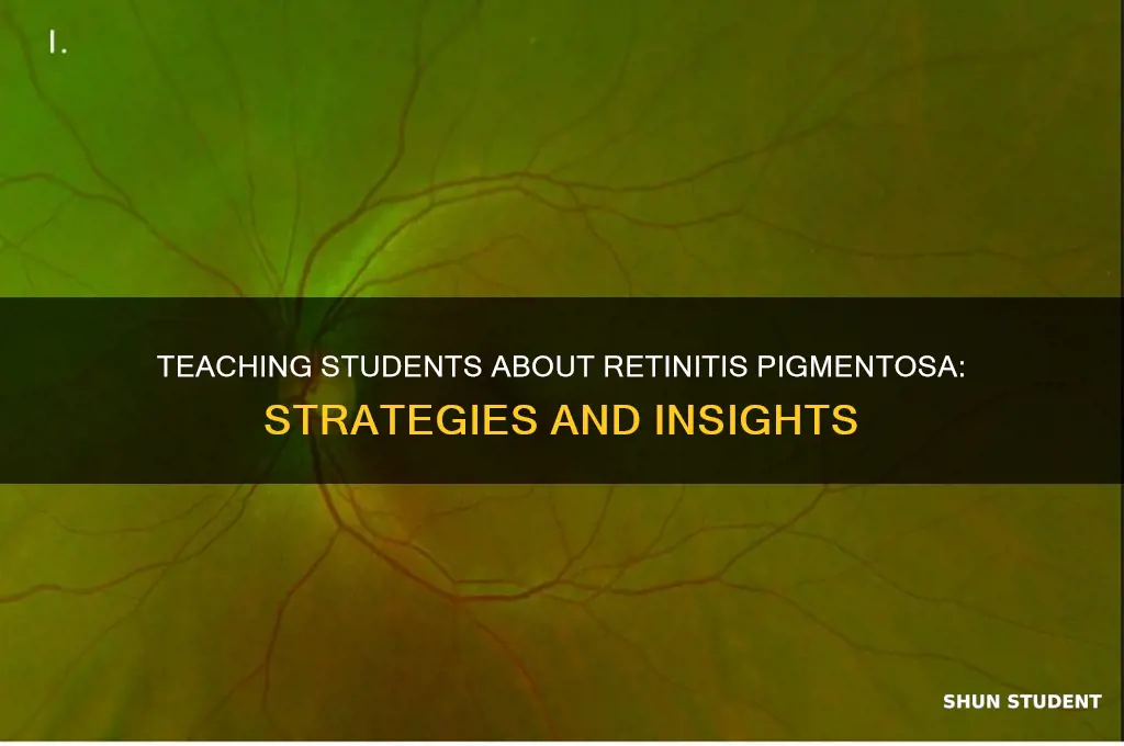 how can i teach my students about retinitis pigmentosa
