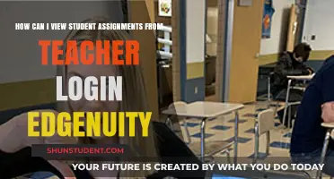 Viewing Student Assignments in Edgenuity: A Teacher's Login Guide