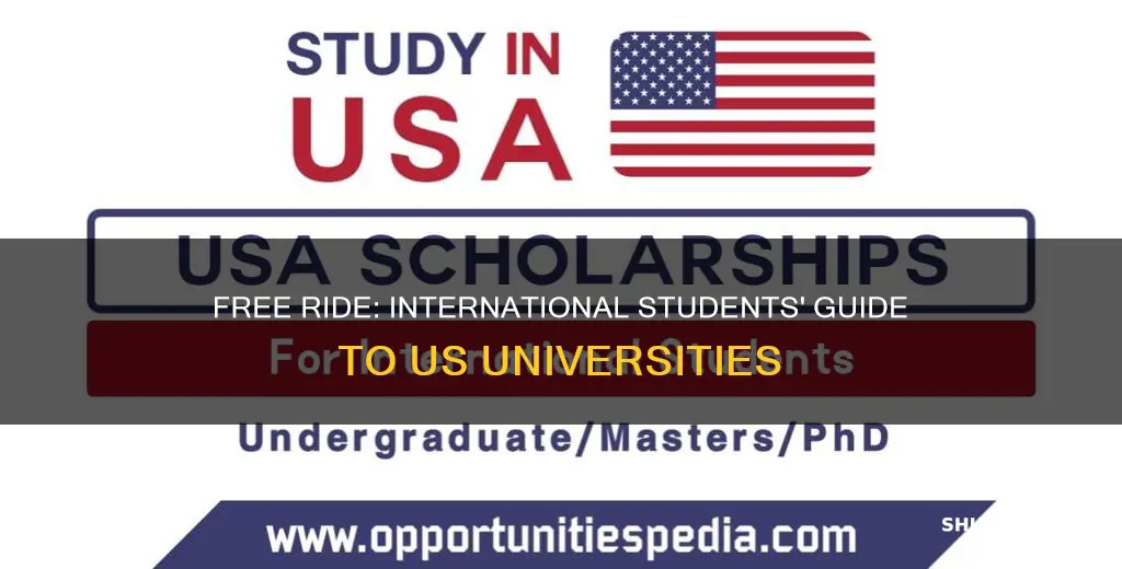 how can international student attend us university for free