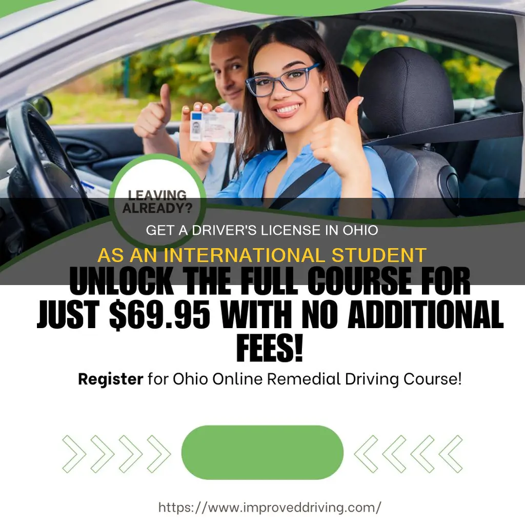 how can international student get driver license in ohio