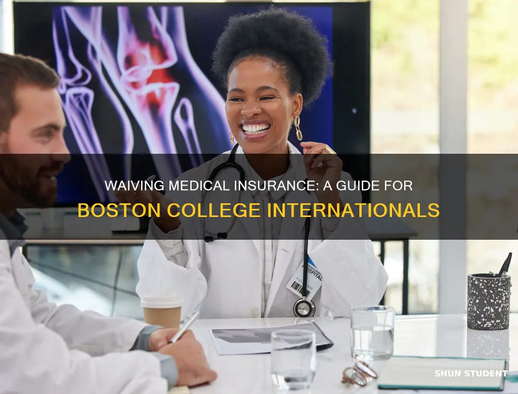 how can international student waive medical plan boston college