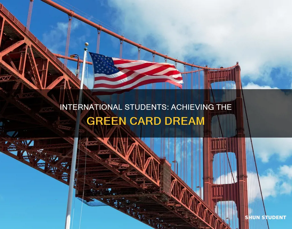 how can international students get a green c