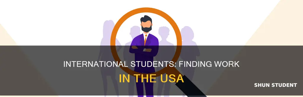 how can international students get a job in usa