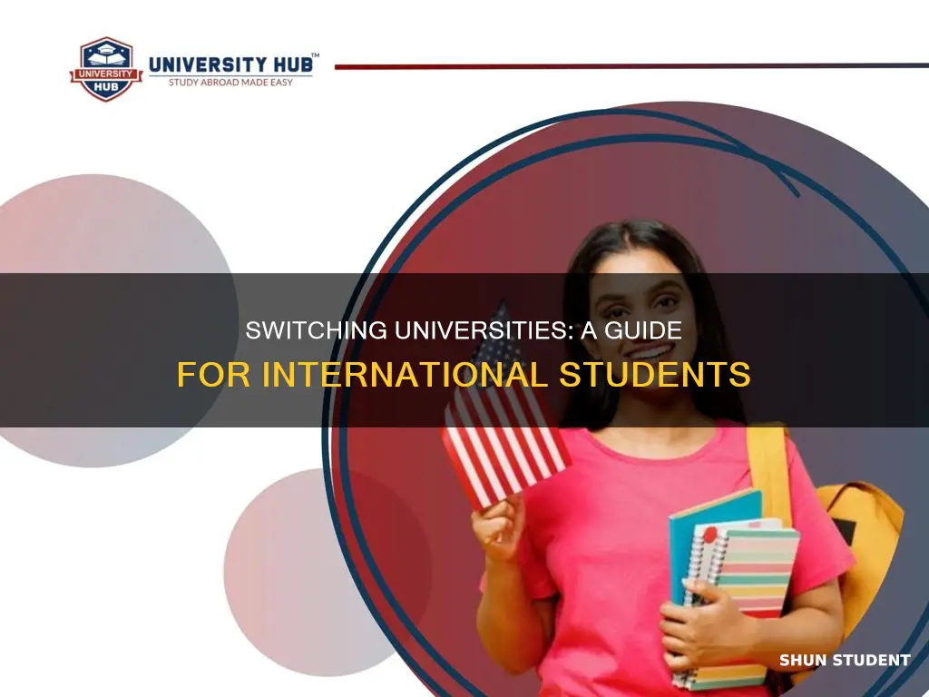 how can international students in usa change university