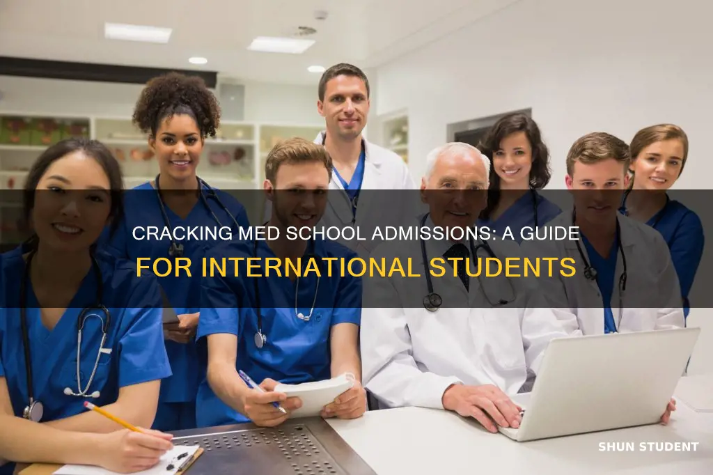 how can international students make it to med shool
