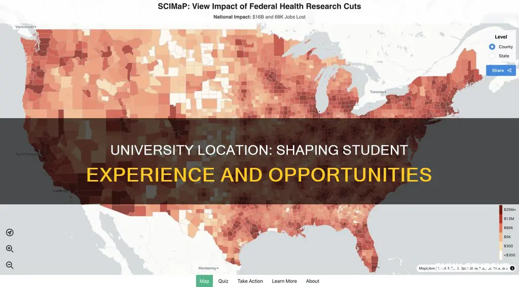 how can location of university affect students