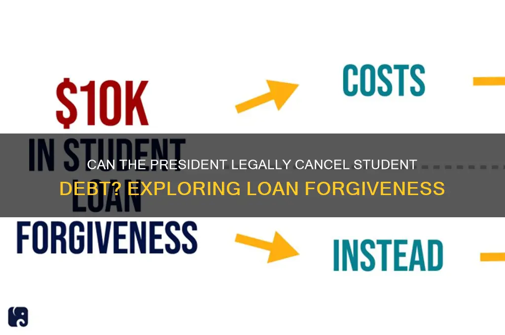 how can president forgive student loans
