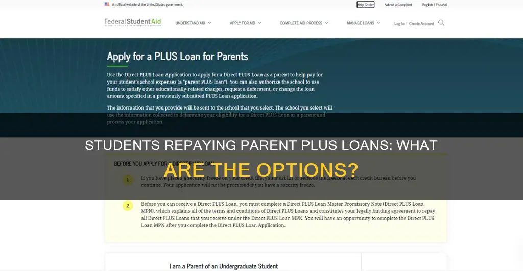 how can students pay parent plus loans