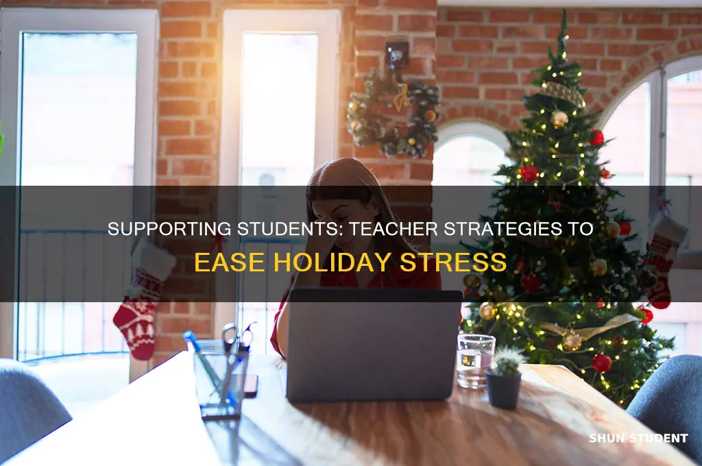 how can teacher help students with holiday stress