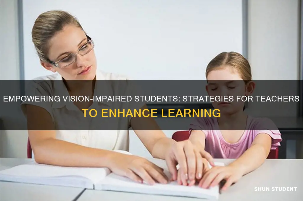 how can teacher help the students who have visions problem