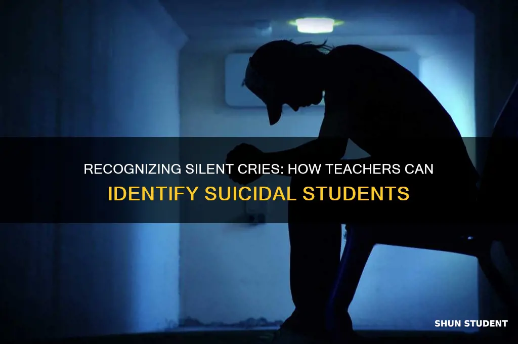 how can teacher identifying suicidal students