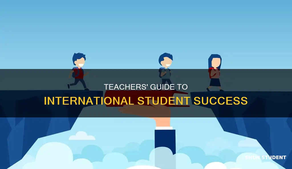 how can teachers help international students be successful