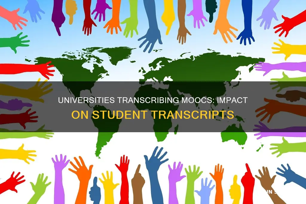 how can universities include moocs on student transcripts