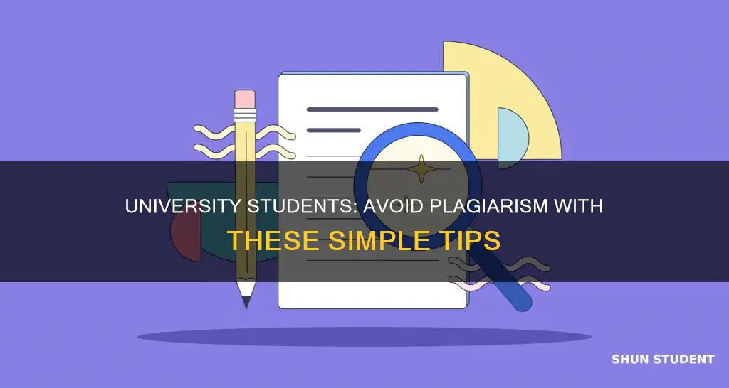 how can university students avoid plagiarism