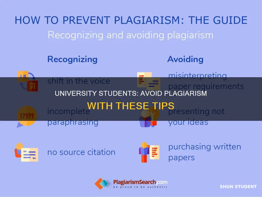 how can university students avoid plagiarism