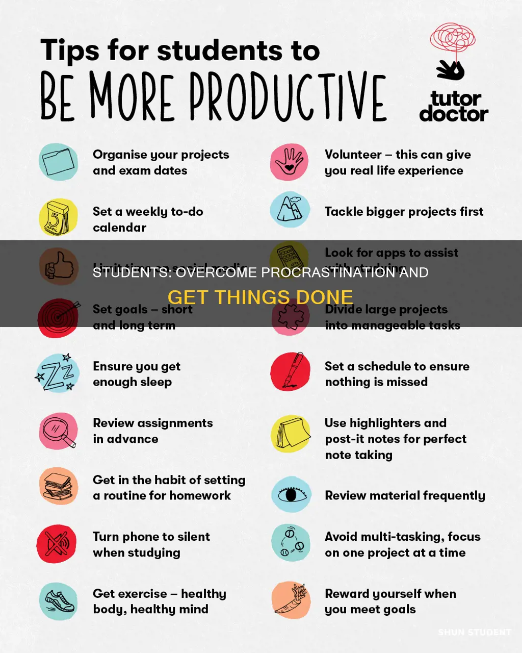 how can university students avoid procrastination