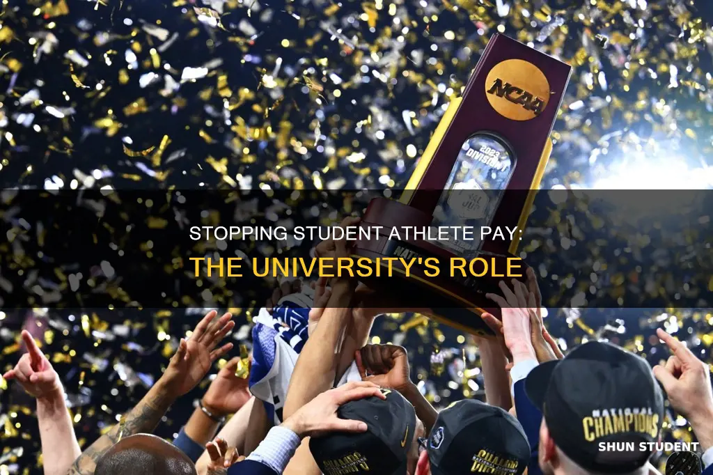 how can we stop universities from paying student athletes