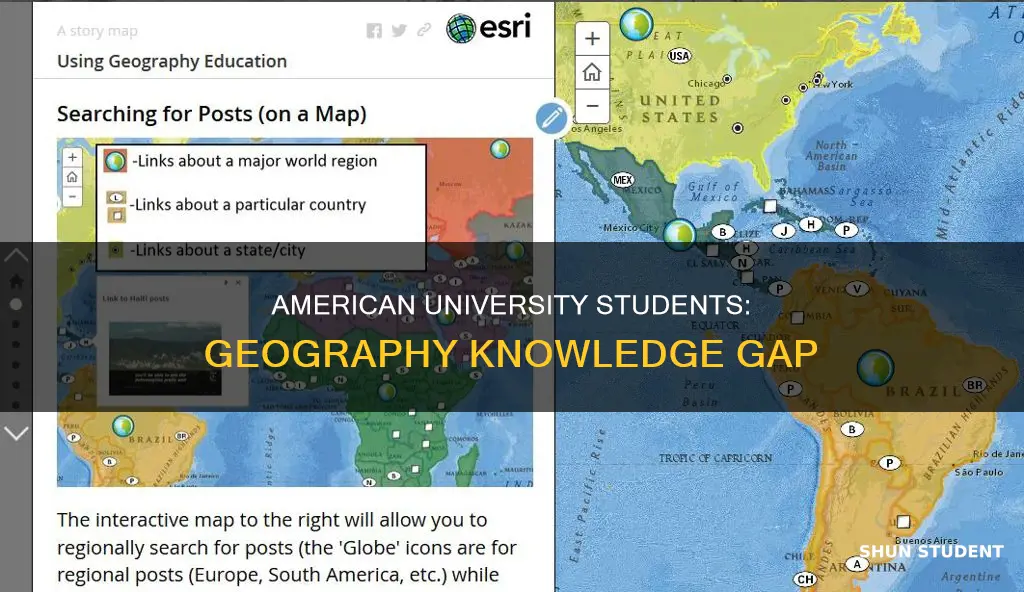 how come american university students know so little about geography