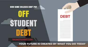 Student Debt: Why Colleges Don't Pay Off Balances