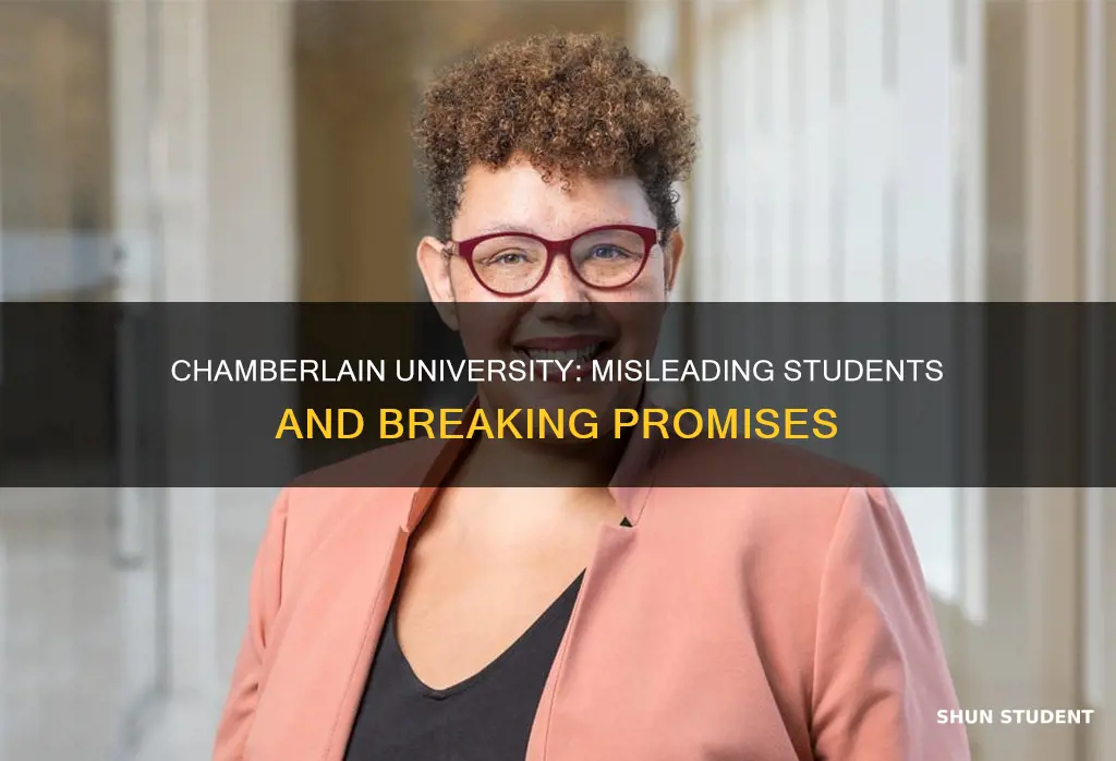 how did chamberlain university mislead students