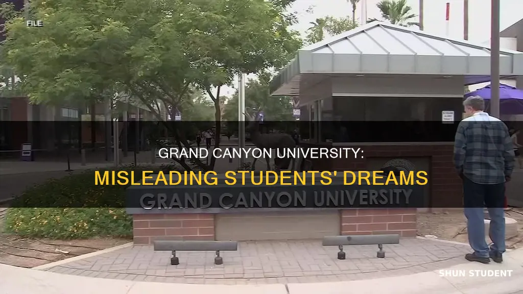how did grand canyon university mislead students