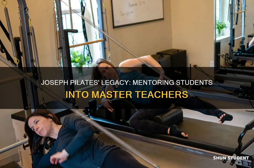how did joseph pilates mentor his students into teaches