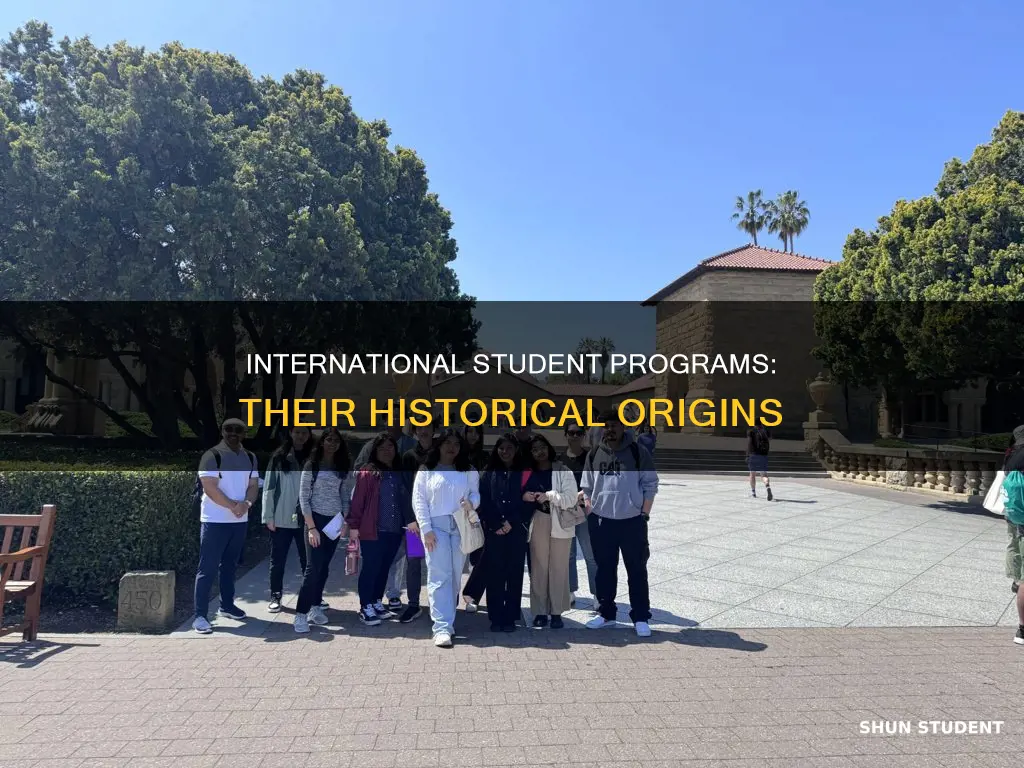 how did the international student program begin
