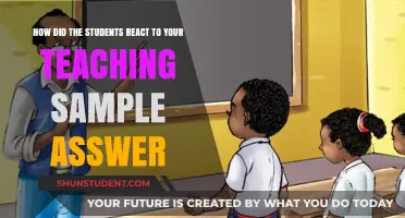 Student Reactions to My Teaching Sample: Insights and Reflections