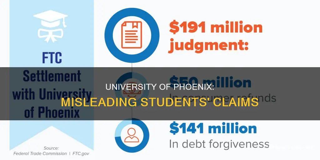 how did university of phoenix mislead students