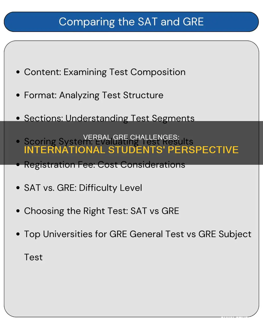 how difficult gre verbal for international students