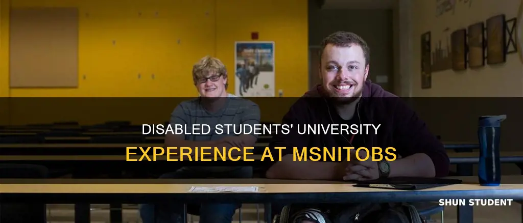 how disabled students fare in university of msnitobs