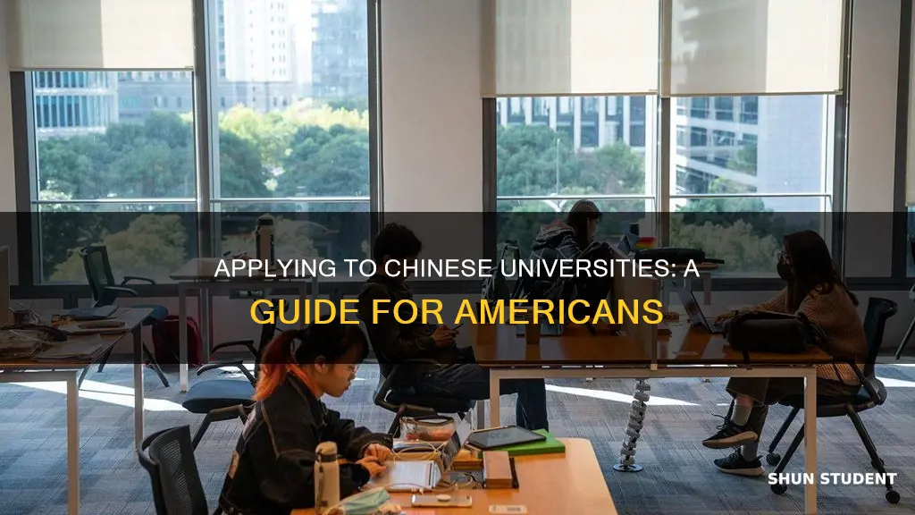 how do american students apply to chinese universities