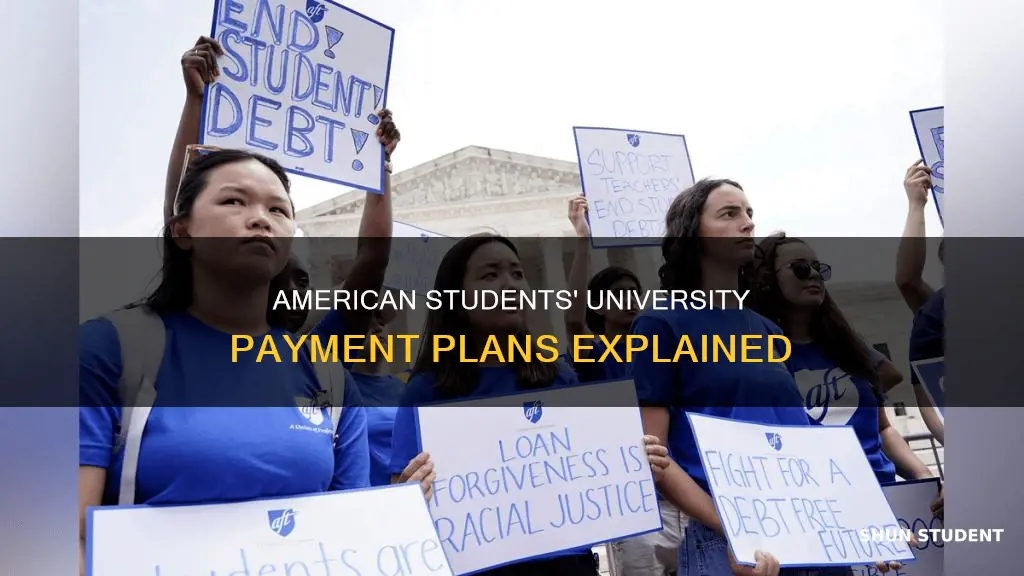 how do american students pay for university