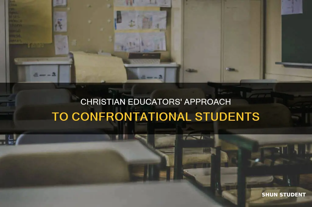 how do christian university instructors handle students who are confrontational