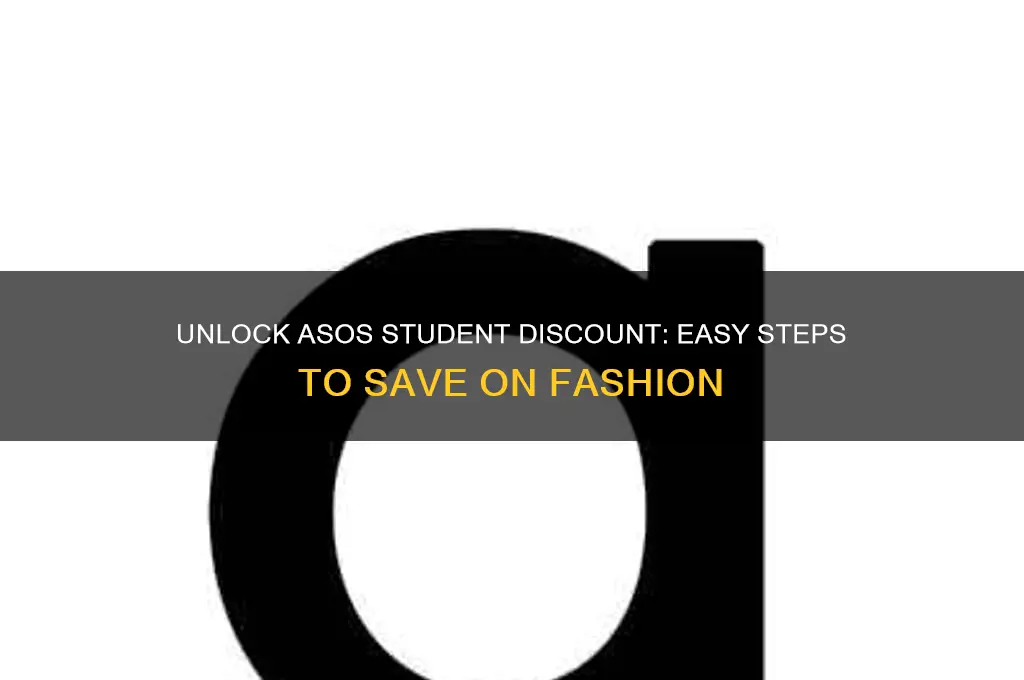 how do i add student discount on asos