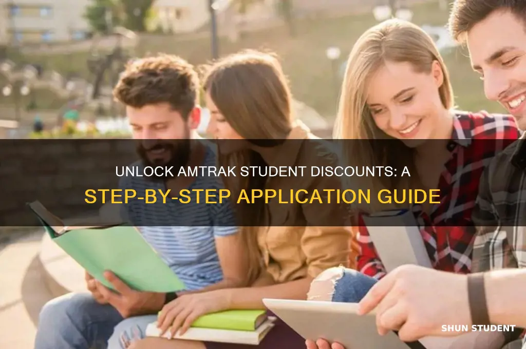 how do i apply an amtrak student discount