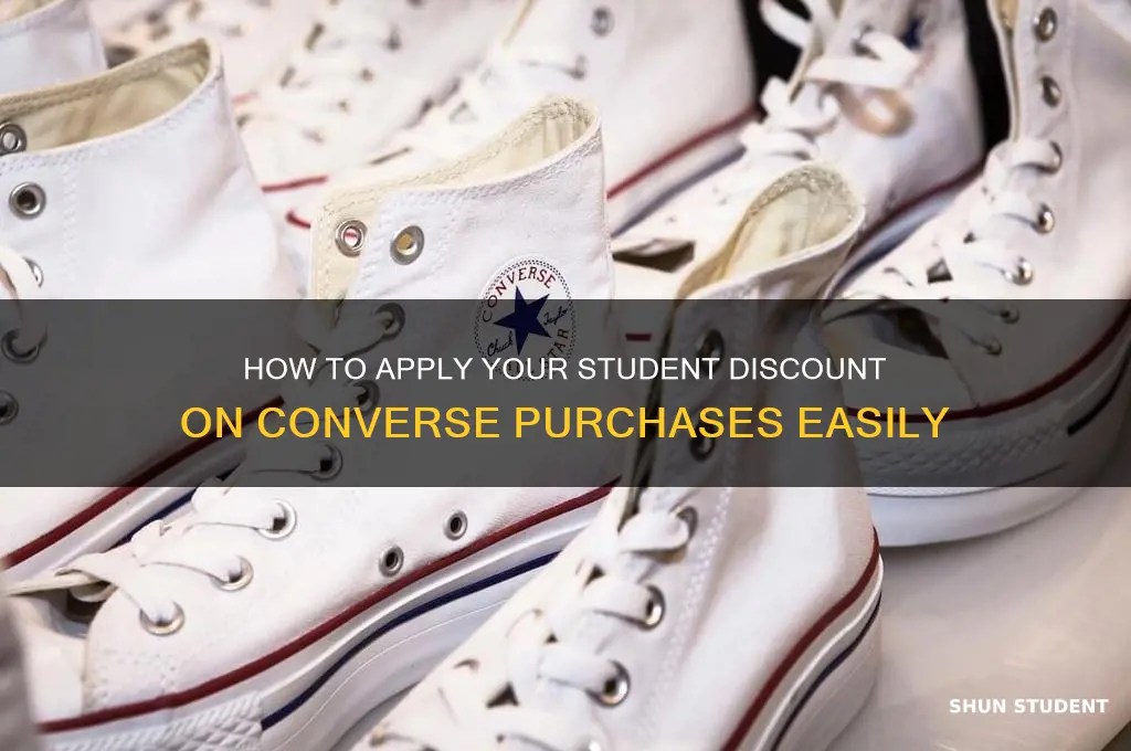 how do i apply my student discount to converse