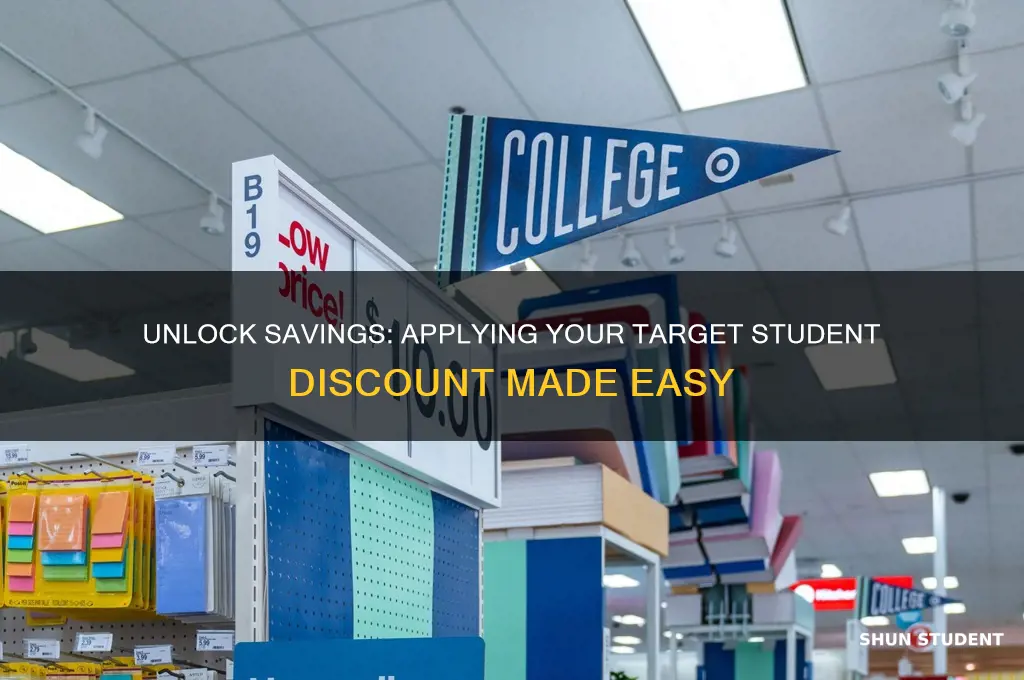 how do i apply my target student discount