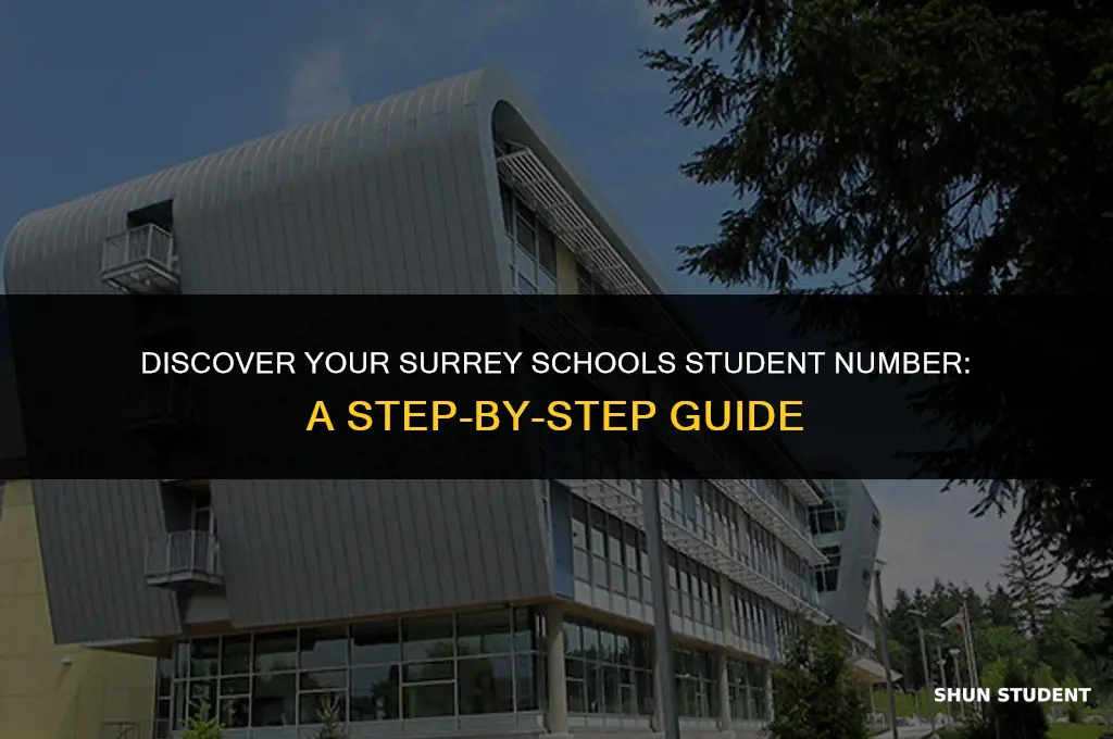 how do i find my surrey schools student number