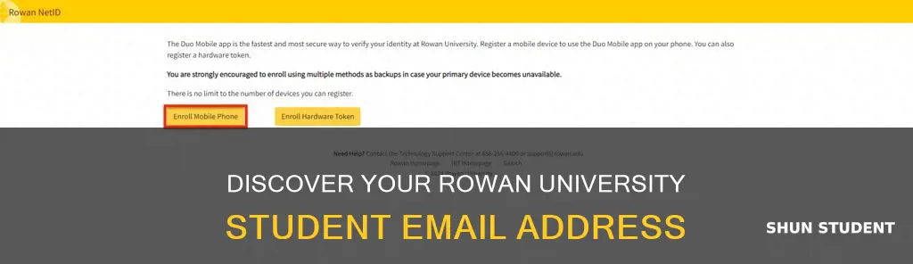 how do i find out my student email rowan university