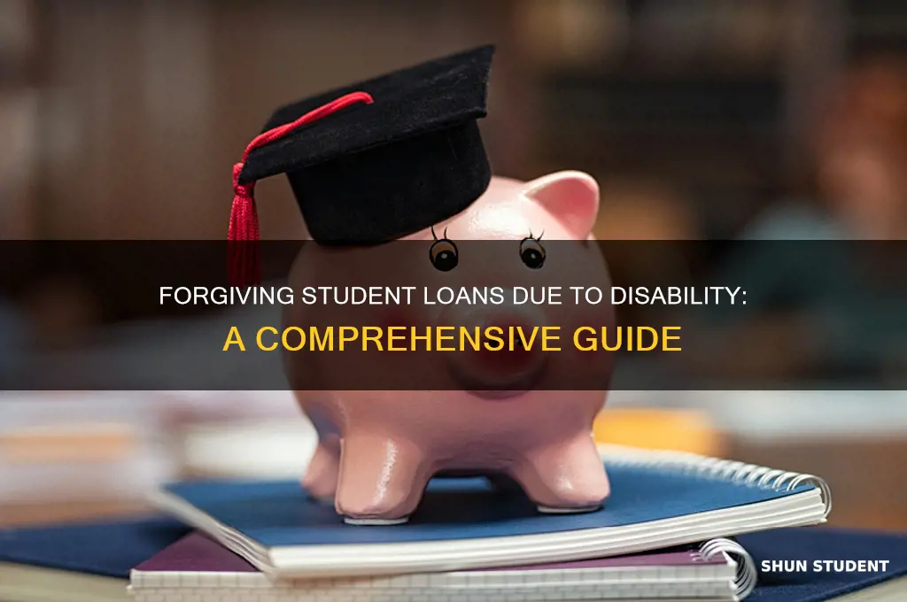 how do i forgive my student loans based on disability