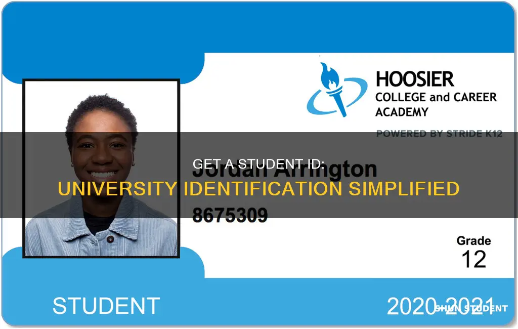 how do i get a student identification number from university