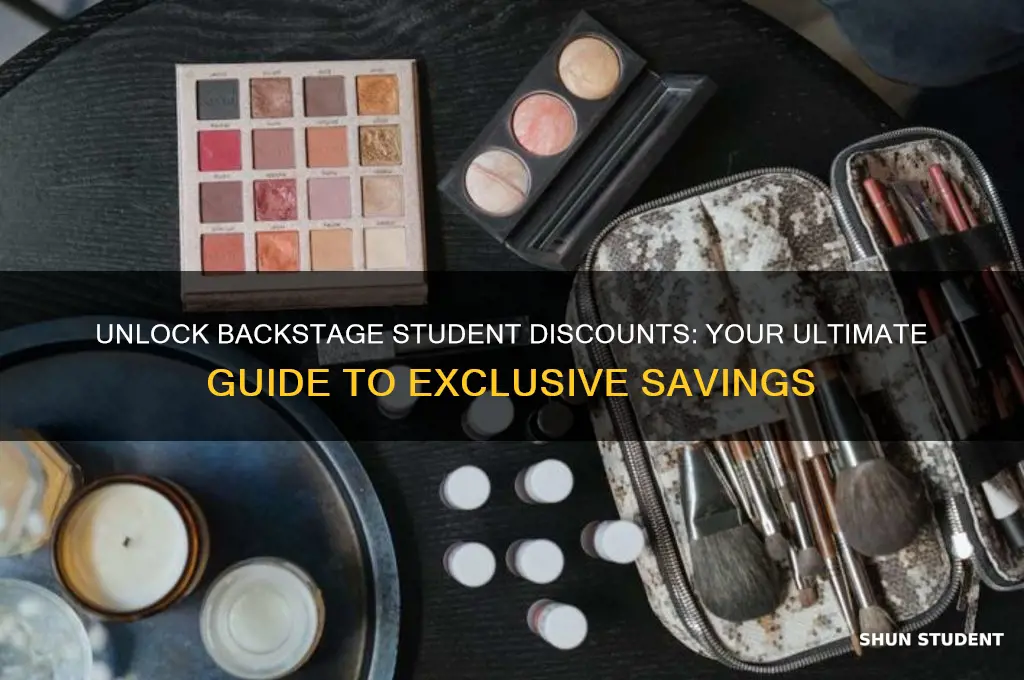 how do i get backstage student discount