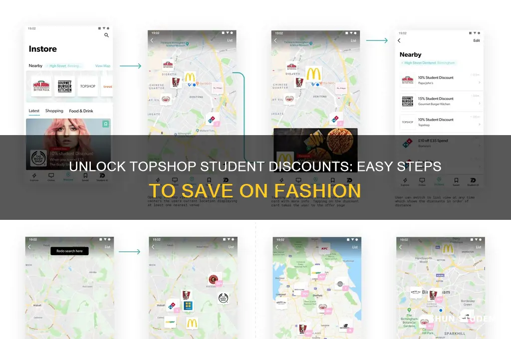 how do i get student discount on topshop