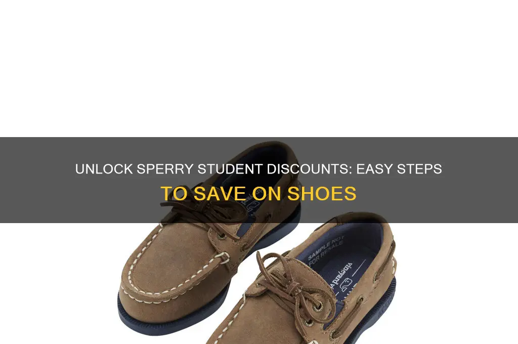 how do i get student discount sperry